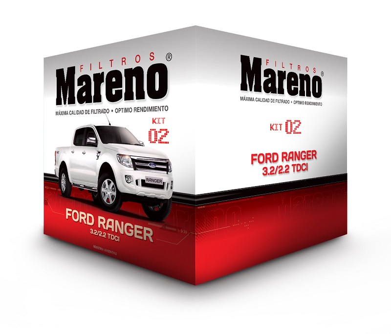 Kit Filtros - Ford Ranger 3.2 / 2.2 Tdci - Mareno