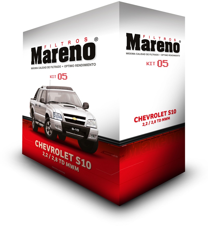 Kit Filtros - Chevrolet S10 2.2 / 2.8 Mwm - Mareno
